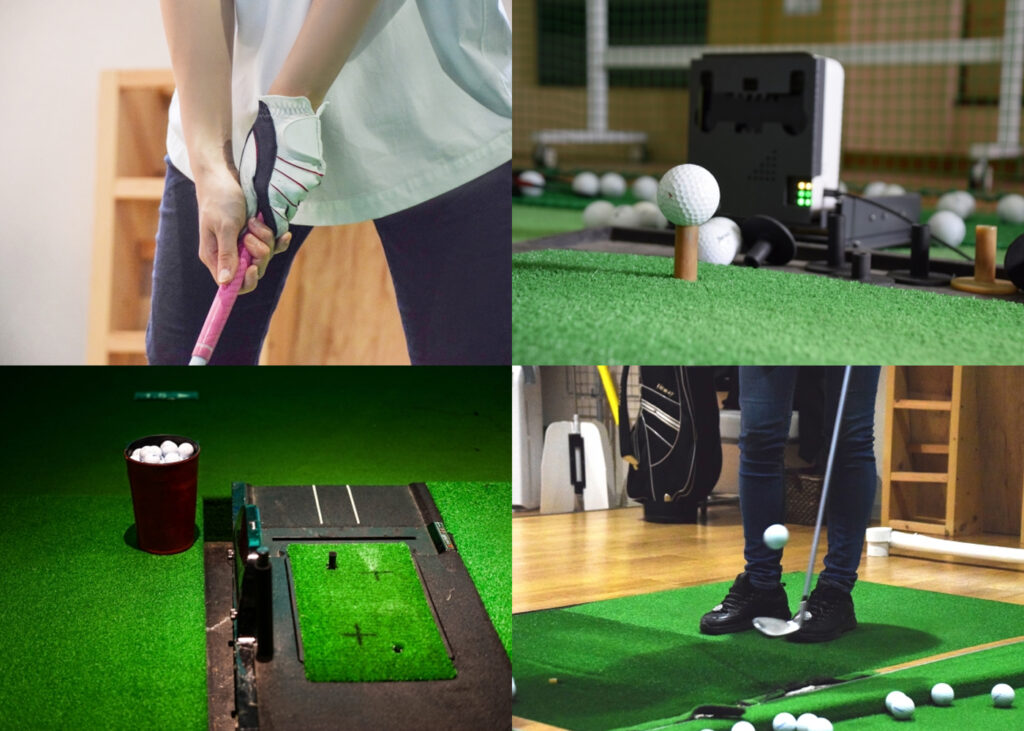 自宅にインドアゴルフ